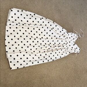En Saison Cream and Black Polka Dot Dress